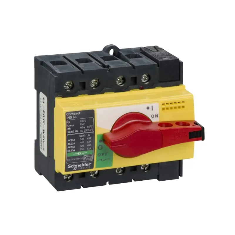 INS63 4P manopola rossa - SCHNEIDER 28919