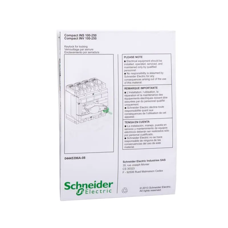 Dispositivo di blocco INS250 - SCHNEIDER 31087