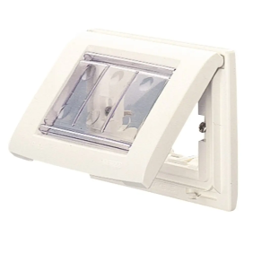 PLACCA IP55 3 POSTI BIANCO NUVOLA - Gewiss GW32461