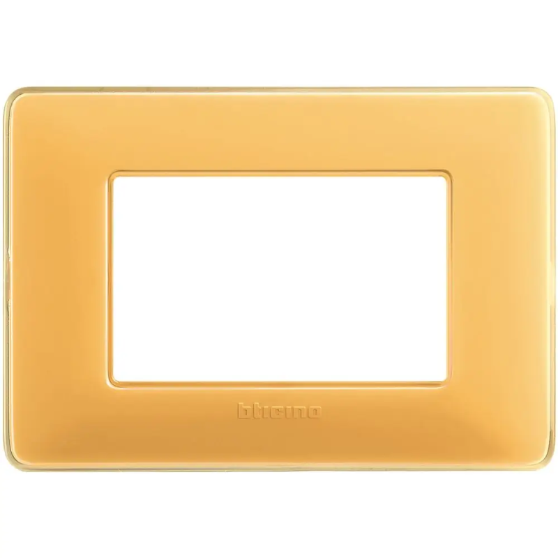 matix - placca 3p colors ambra - BTicino AM4803CAB