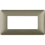 matix - placca 4p titanium - BTicino AM4804MTA