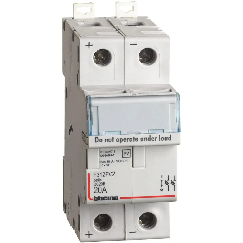 btdin - portafusibile 2P 1000VDC - BTicino F312FV2