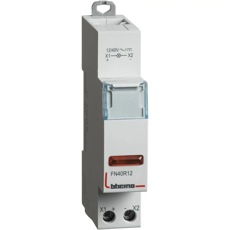 btdin - singola LED rossa 12/48V AC/DC - BTicino FN40R12