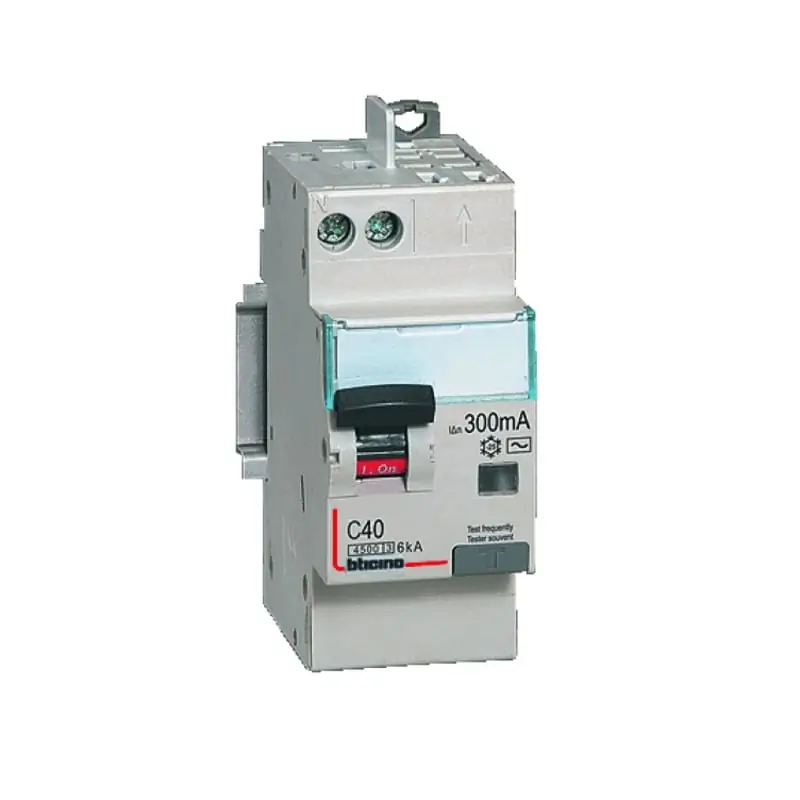 btdin60 - magn diff AC 1P+N 10A 6kA 300mA - BTicino GN8814AC10