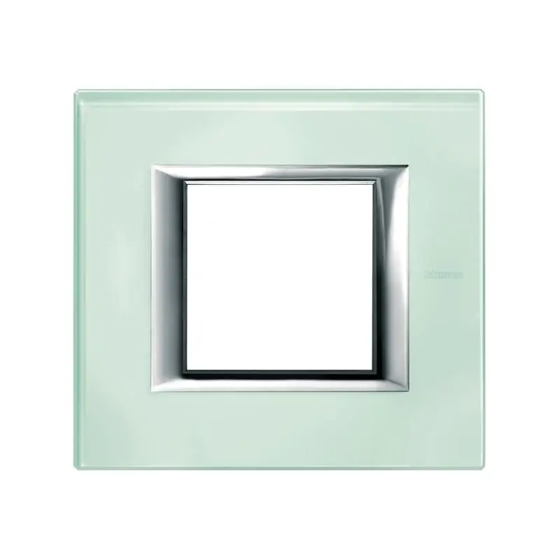 axolute - placca 2P vetro Kristall - BTicino HA4802VKA