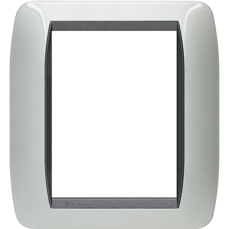 living int - placca 3+3 posti alluminio - BTicino L4826AL