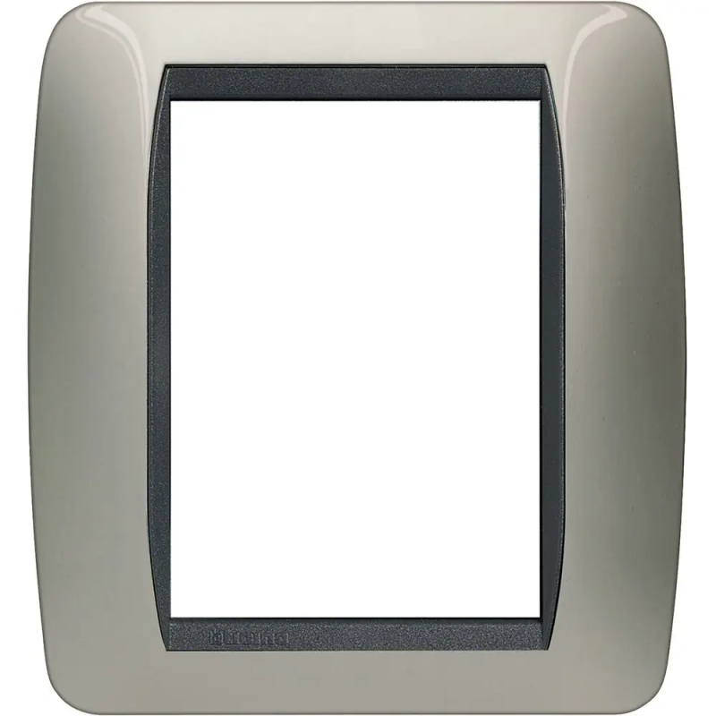 living int - placca 3+3 posti titanio - BTicino L4826TC