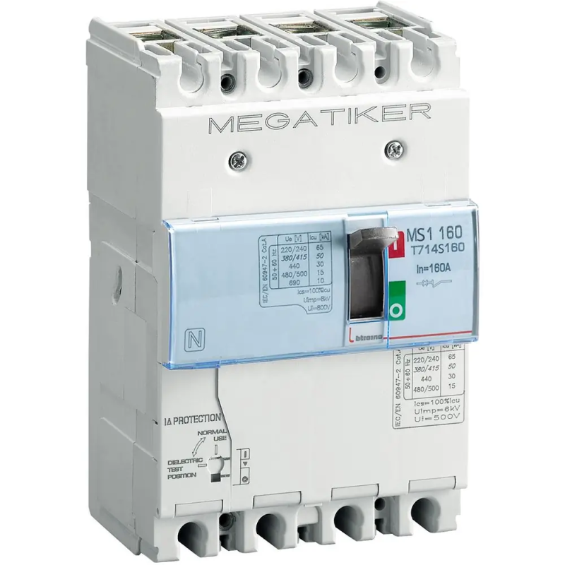 MS1 160 - interr. manovra+diff base4P 160A - BTicino T714S160DB