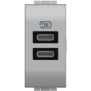LL - Caricatore USB tipo C+C 1m tech - BTicino NT4191CC