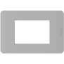 MatixGO - placca 3P grey - BTicino JA4803JG