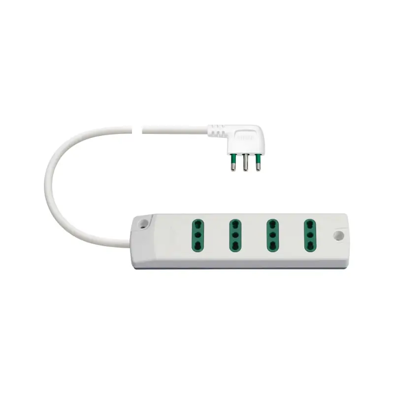 Presa mult. 4P17/11+ S17 90? bianco - Vimar 00404.CC.B