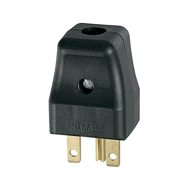 Spina 2P+T 15A USA nero - Vimar 01105