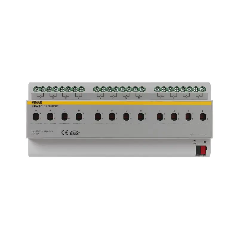 Attuatore 12 uscite 250V 10AX KNX - Vimar 01521.1