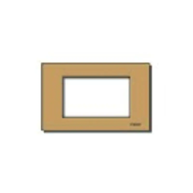 Placca 3Msp allum. scatto bronzo - Vimar 08657.BR