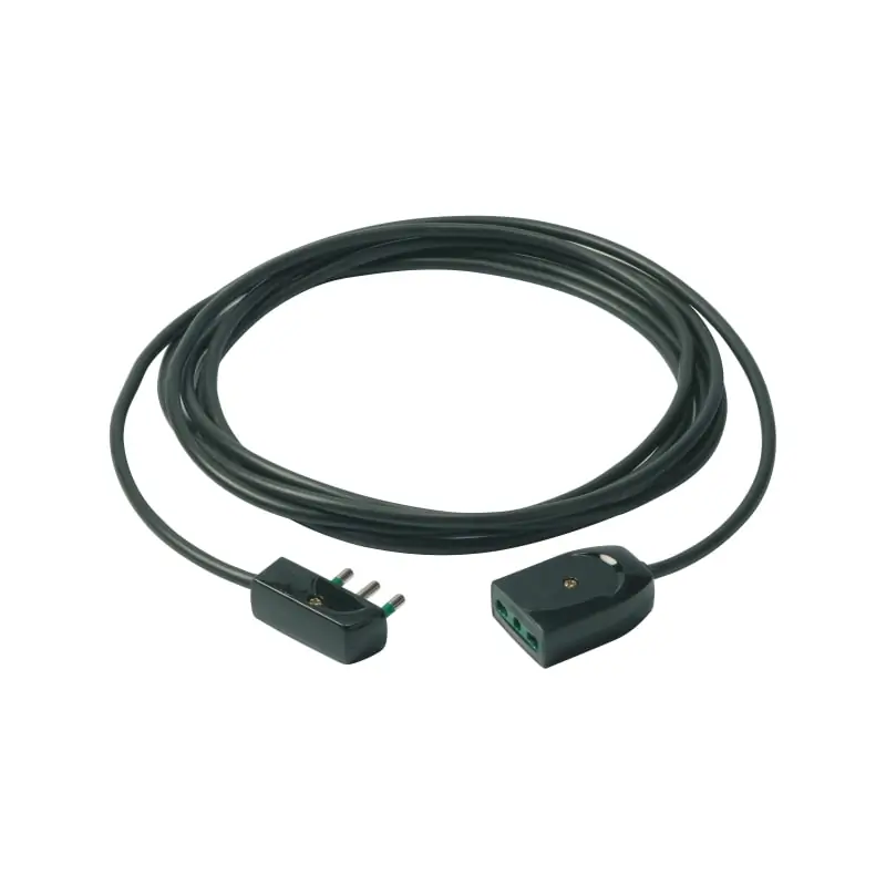 Cavo prolunga 3G1+spina piatta 3m nero - Vimar 0P32386