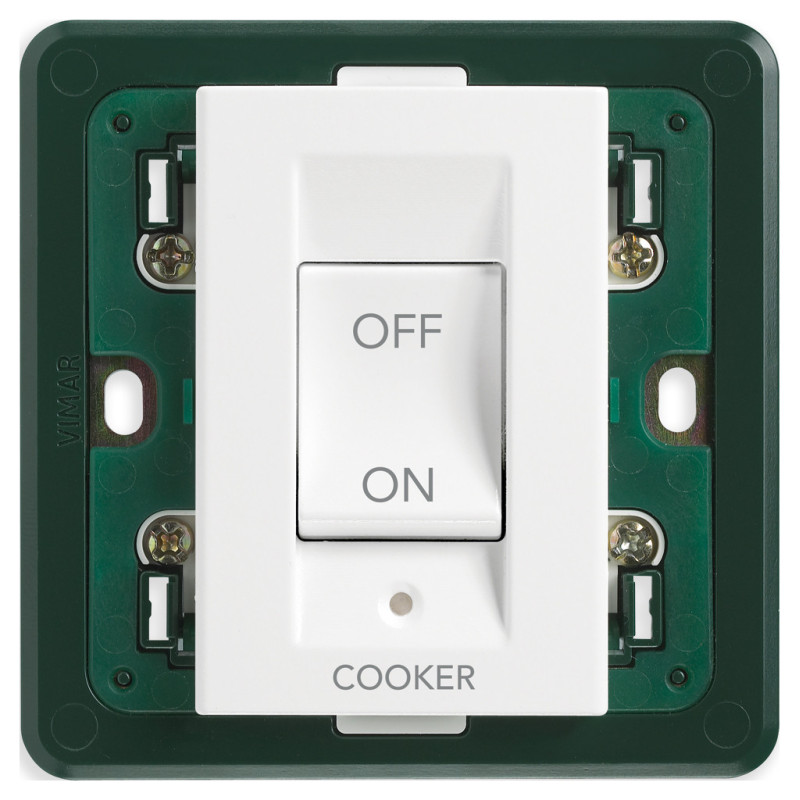 Interruttore 2P 45A COOKER 3M bianco - Vimar 14018.CK