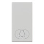 Tasto 1M simbolo luce Silver - Vimar 14021.L.SL