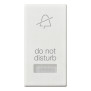 Tasto 1M con diffusore simb. DND bianco - Vimar 14026.DND