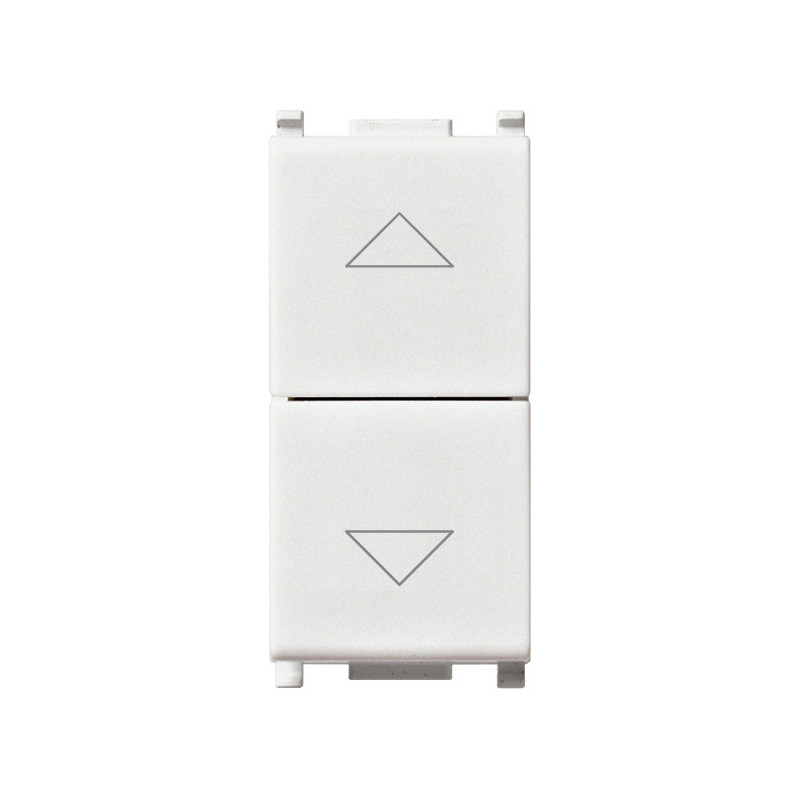 Due pulsanti interbl.1P NO+NO10A bianco - Vimar 14062
