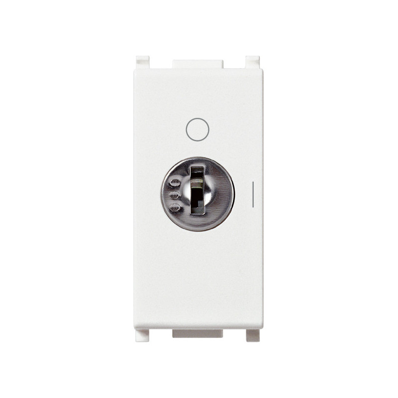 Interruttore 2P 16AX +chiave unif.bianco - Vimar 14083.CU