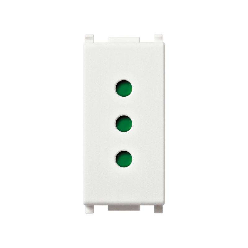 Presa 2P+T 10A P11 bianco - Vimar 14201