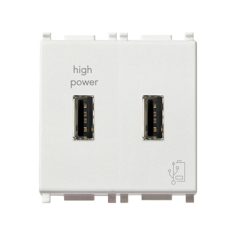 Unità alimentazione USB 5V2,1A 2M bianco - Vimar 14295