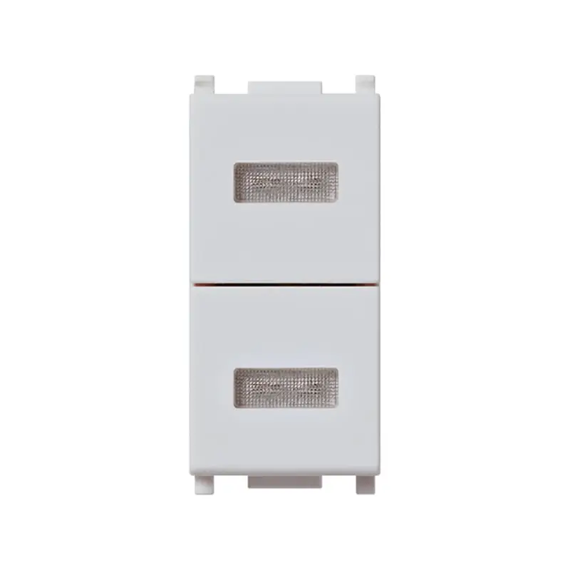 Doppia spia neutra Silver - Vimar 14388.SL