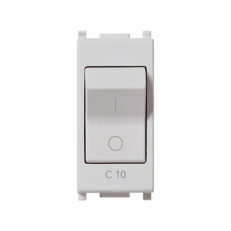 Interruttore MT 1P C10 120-230V Silver - Vimar 14404.10.SL