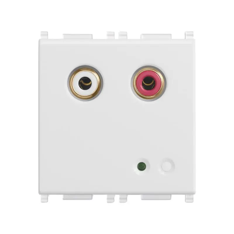 Ingresso audio RCA 2M bianco - Vimar 14582