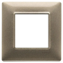 Placca 2M bronzo metallizzato - Vimar 14642.70