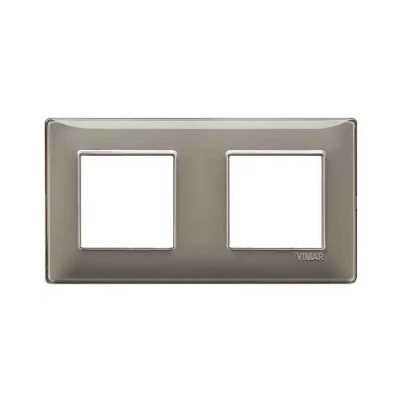 Placca 4M (2+2) int71 Reflex cenere - Vimar 14643.40