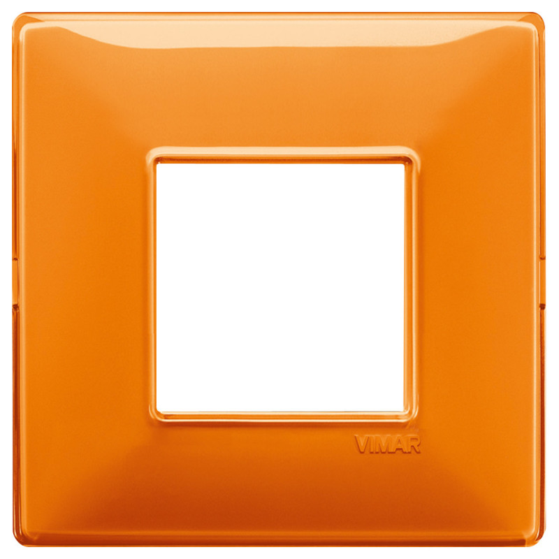 Placca 2M BS Reflex arancio - Vimar 14647.48