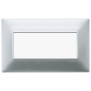 Placca 5M BS argento opaco - Vimar 14649.20
