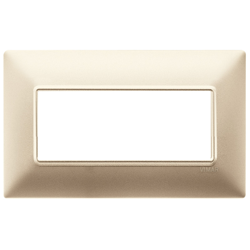Placca 5M BS champagne opaco - Vimar 14649.22