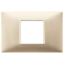 Placca 2M centrali champagne opaco - Vimar 14652.22