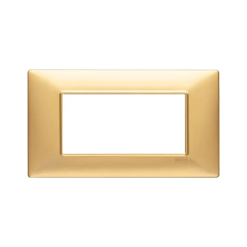 Placca 4M oro opaco - Vimar 14654.25