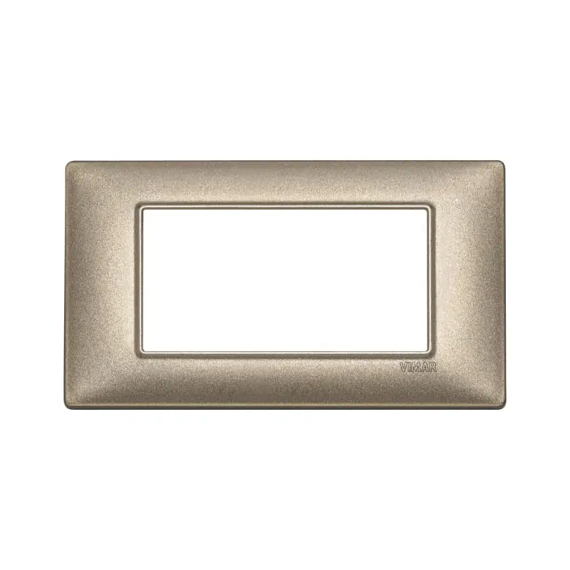 Placca 4M bronzo metallizzato - Vimar 14654.70