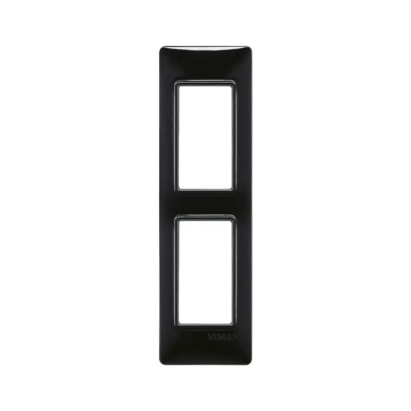 Placca 2M pannelli nero - Vimar 14667.05