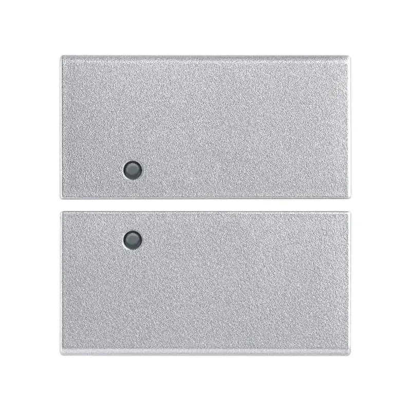 Due mezzi tasti 2M neutro pers. Silver - Vimar 14752.SL