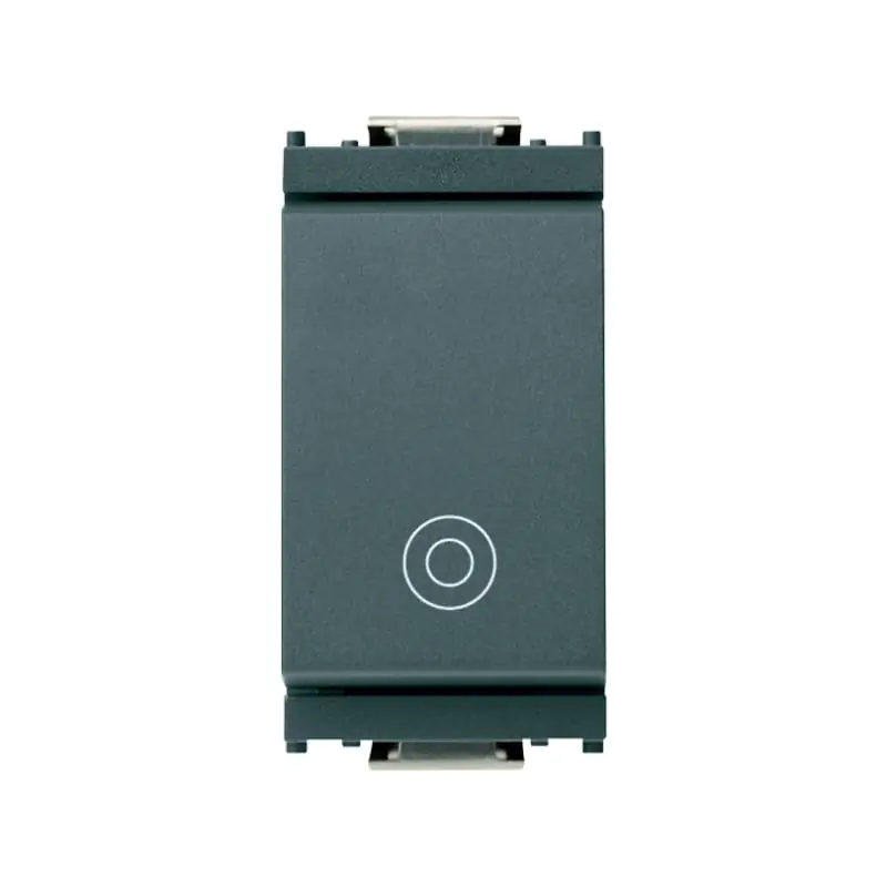 Pulsante 1P NO 10A generico grigio - Vimar 16080