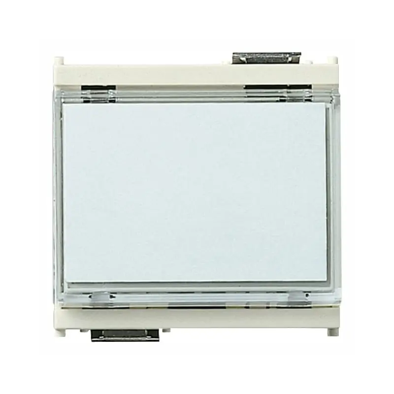 Pulsante targh. 1P NO 10A 12-24V bianco - Vimar 16190.B