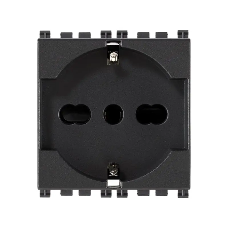 Presa 2P+T 16A universale grigio - Vimar 16210