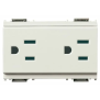 Due prese SICURY 2P+T15A USA+SASO bianco - Vimar 16243.B
