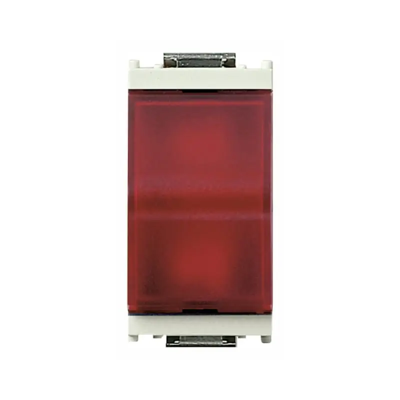 Spia prismatica diffusore rosso bianco - Vimar 16433.R.B