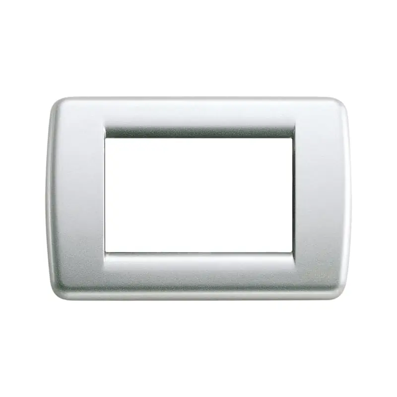 Placca Rond? 3M argento metall. - Vimar 16753.21