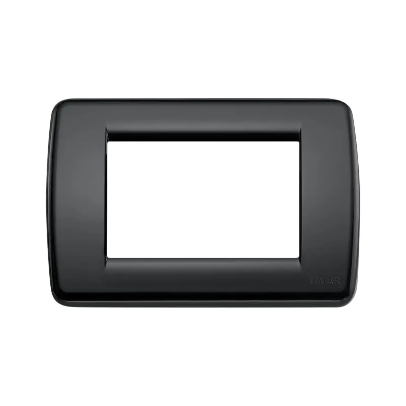 Placca Rond? 3M nero - Vimar 16763.16