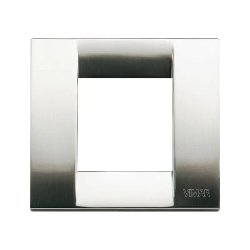 Placca Classica 1-2M nichel spazz. - Vimar 17092.34