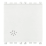 Pulsante 1P NO 10A luce 2M bianco - Vimar 19008.2.L.B