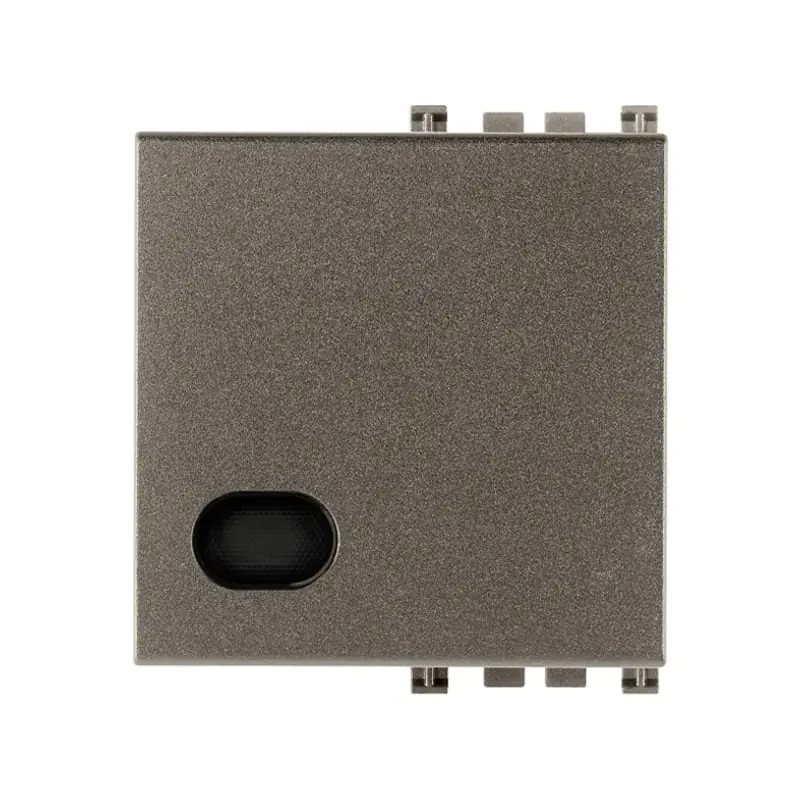 Tasto 2M con diffusore Metal - Vimar 19027.M