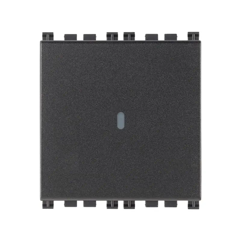 Pulsante 1P NO 10A assiale 2M grigio - Vimar 19108.2